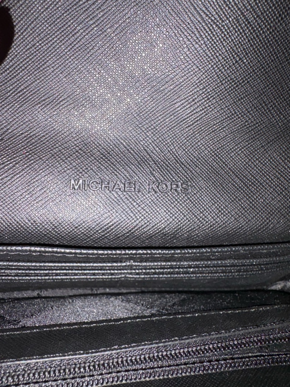 Michael kors Leopard Print Fold-Over Wallet - Silver/Black - Picture 8 of 9